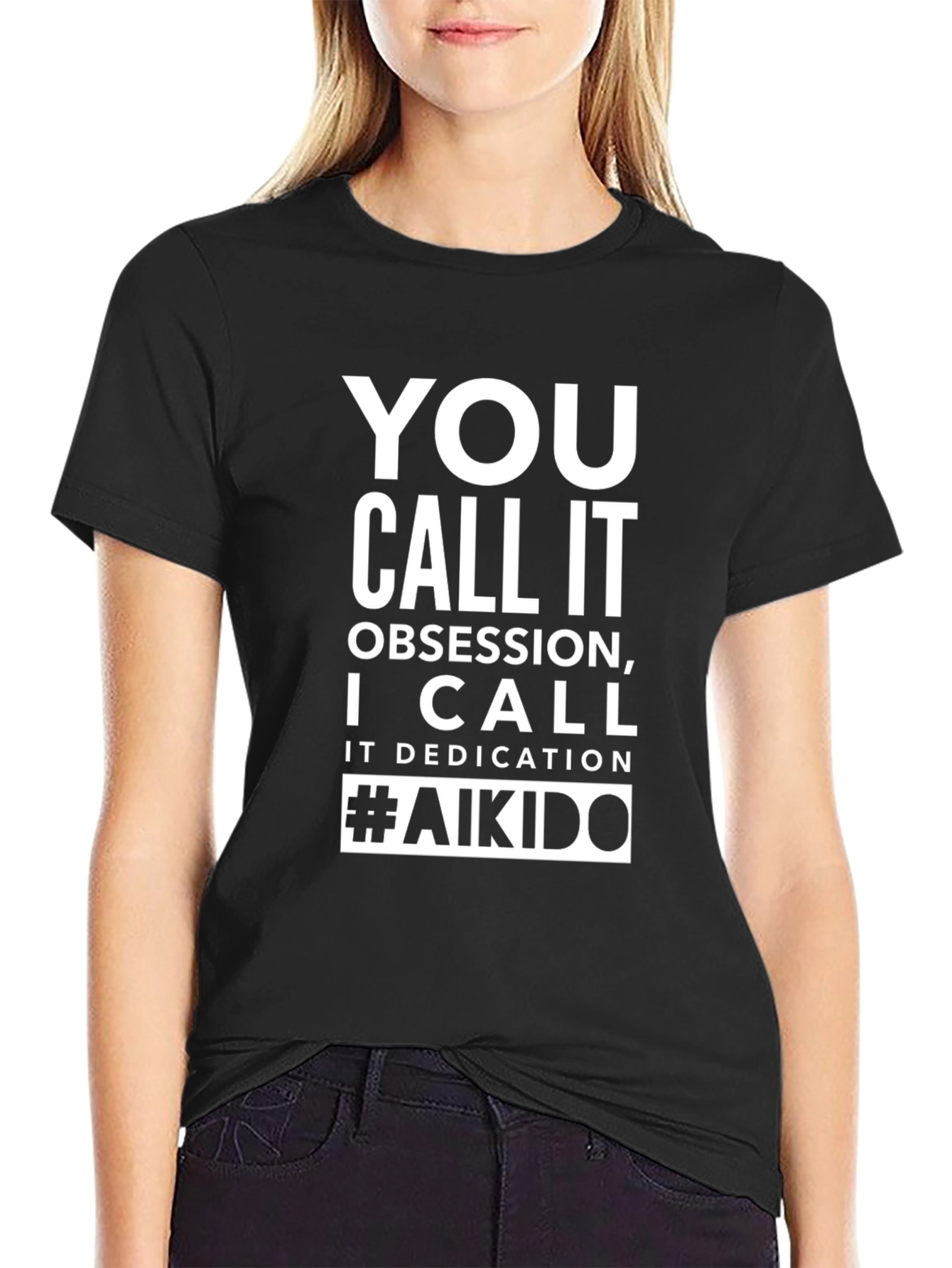 Aikido Obsession Dedication Black T-Shirt
