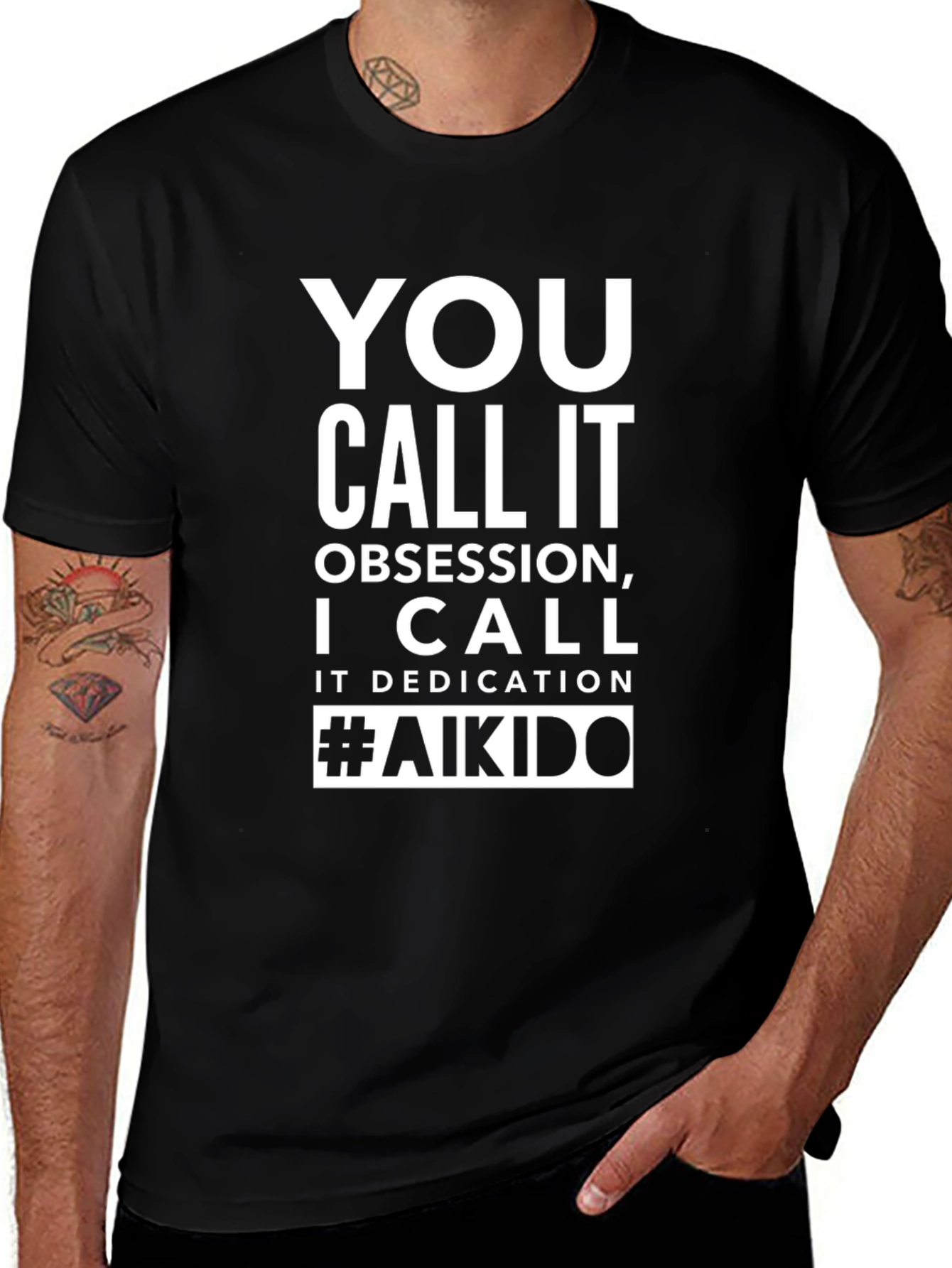 Aikido Obsession Dedication Black T-Shirt