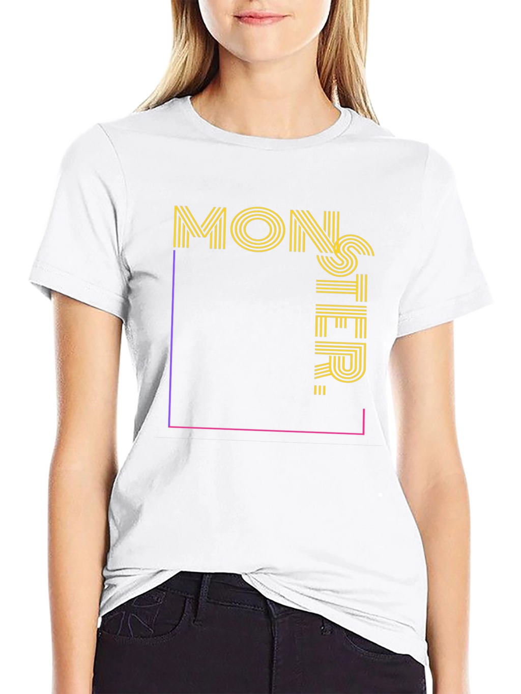 Monster Graphic Tee - Stylish Cotton Blend T-Shirt