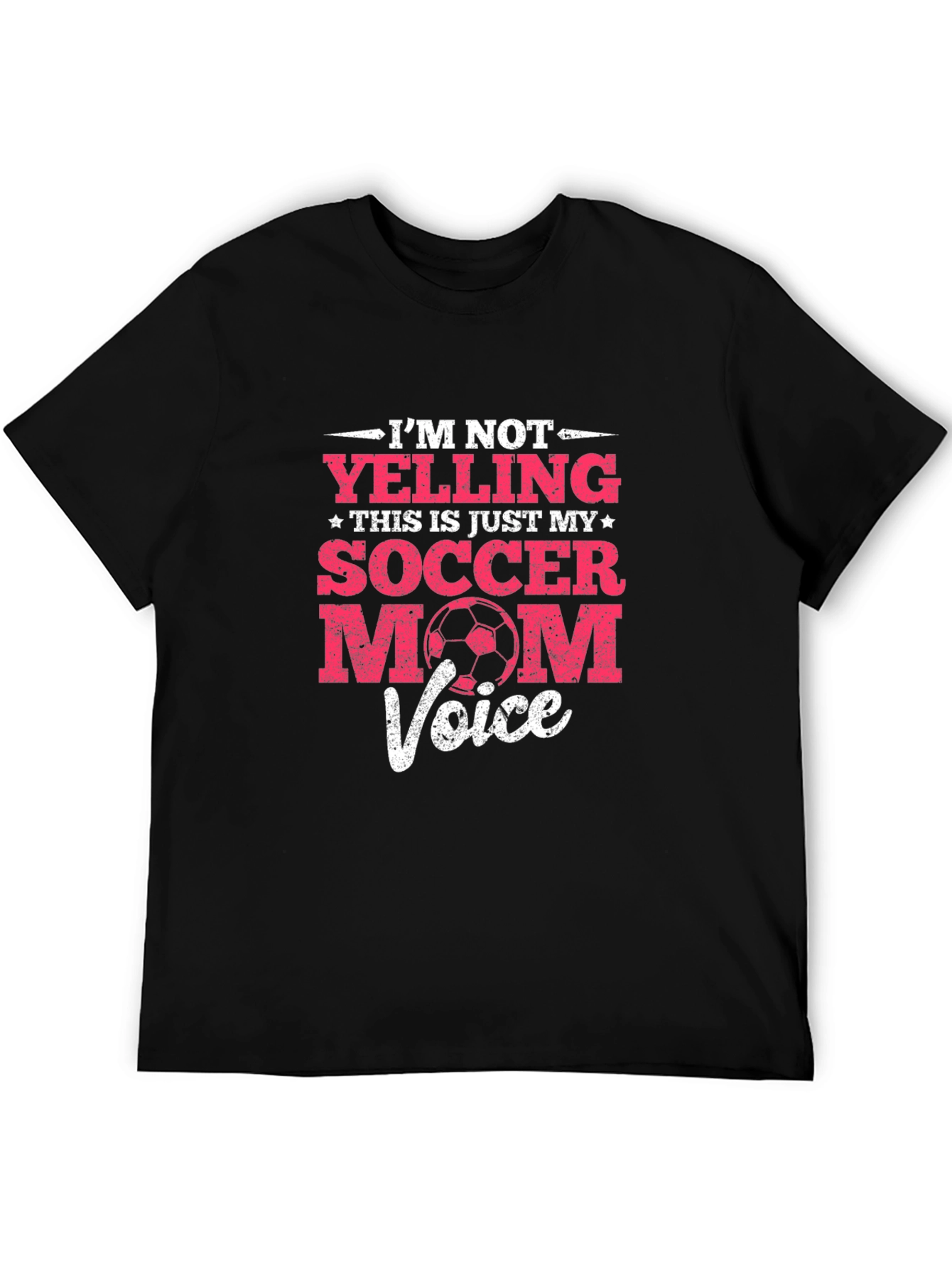 Funny Soccer Mom T-Shirt - Im Not Yelling...