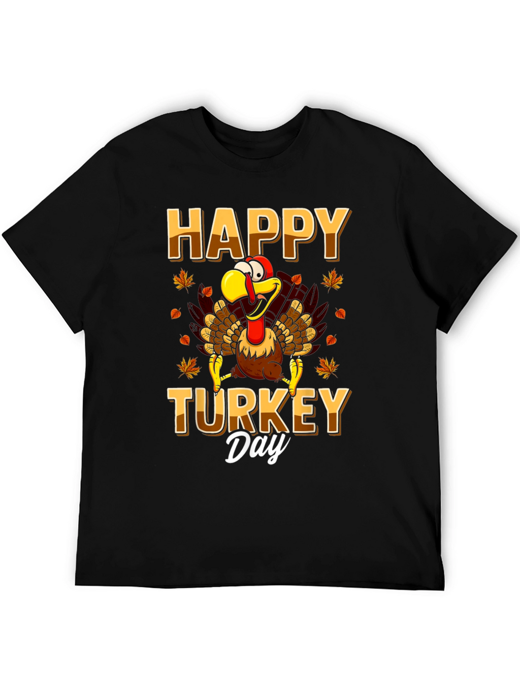 Happy Turkey Day Graphic Tee - Thanksgiving