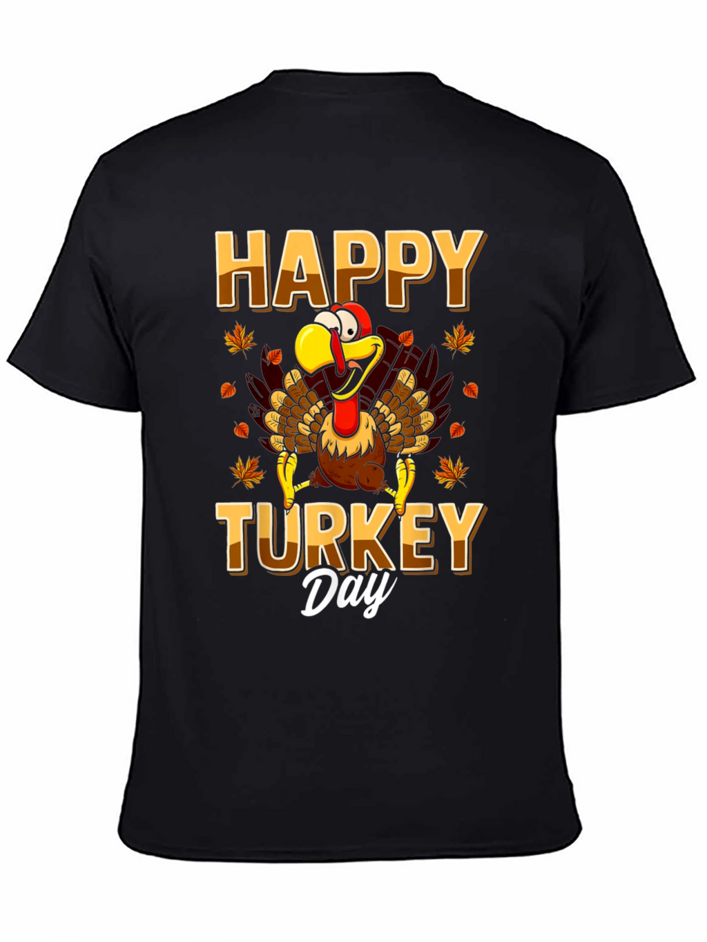 Happy Turkey Day Graphic Tee - Thanksgiving
