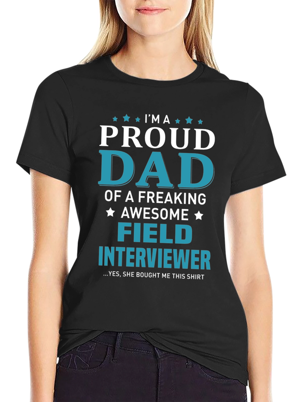 Proud Dad Field Interviewer Graphic T-Shirt