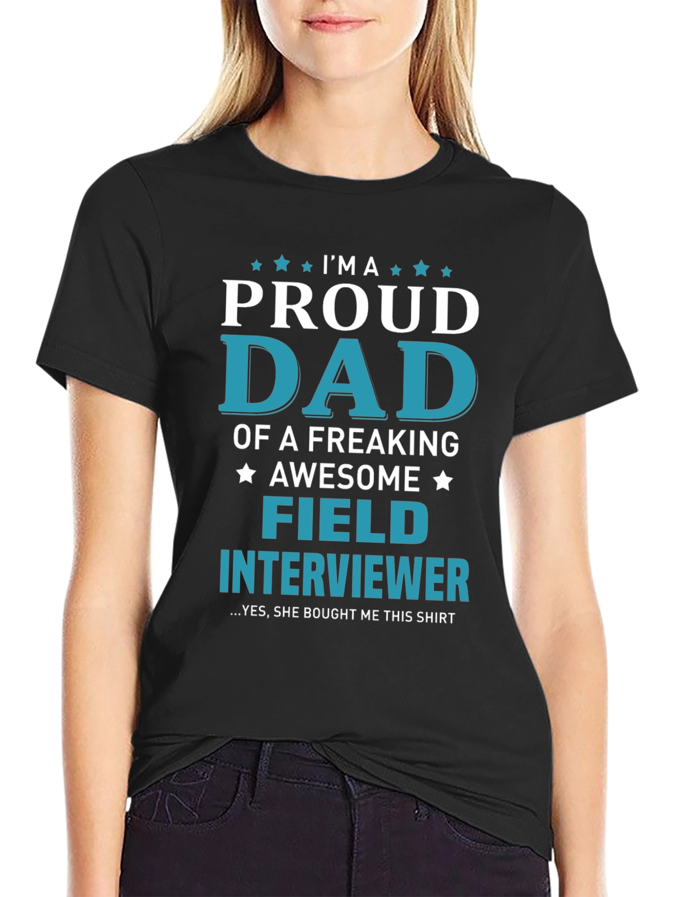 Proud Dad Field Interviewer Graphic T-Shirt