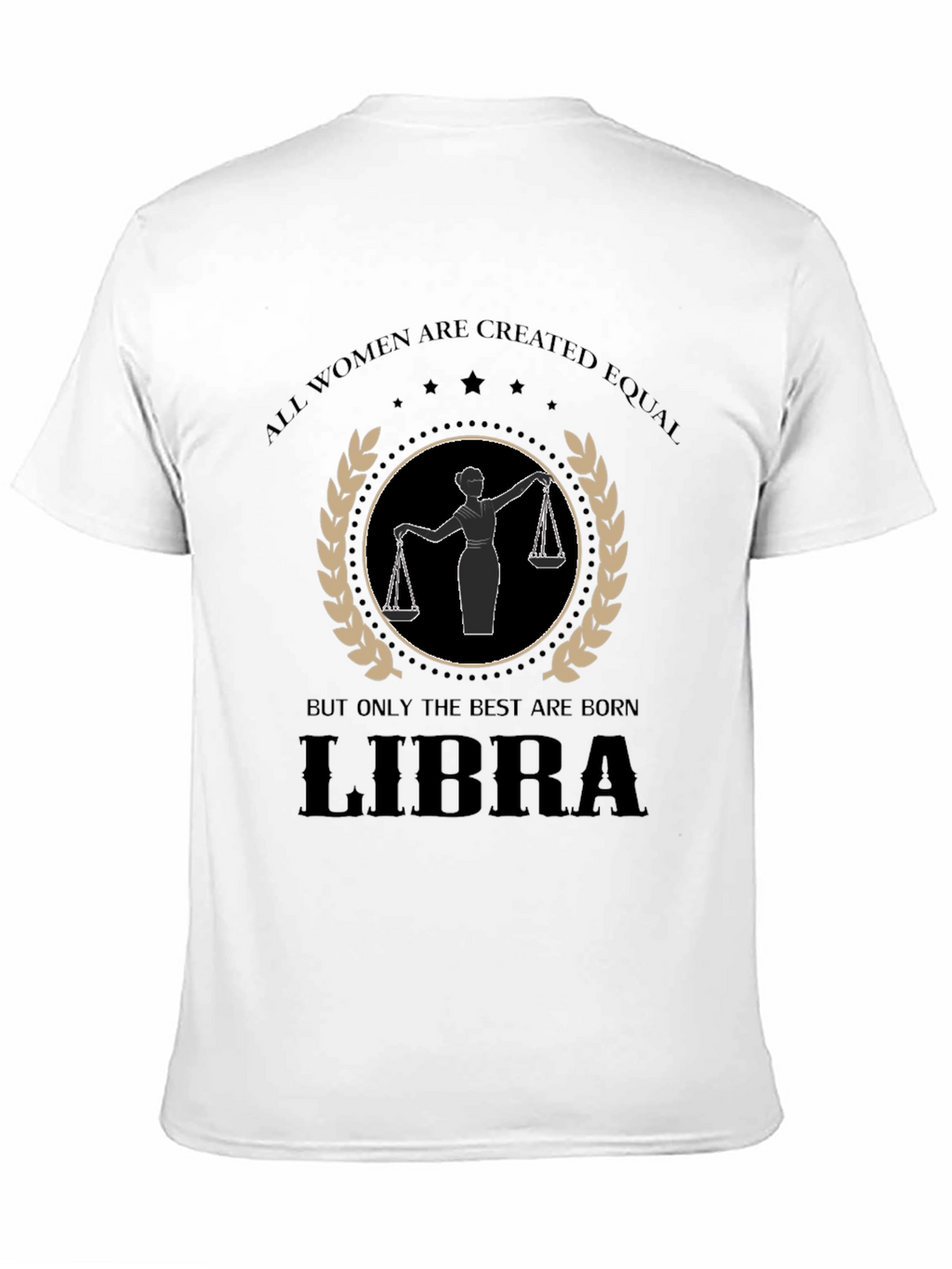 Libra Womens Graphic T-Shirt - Zodiac Birthday Gift
