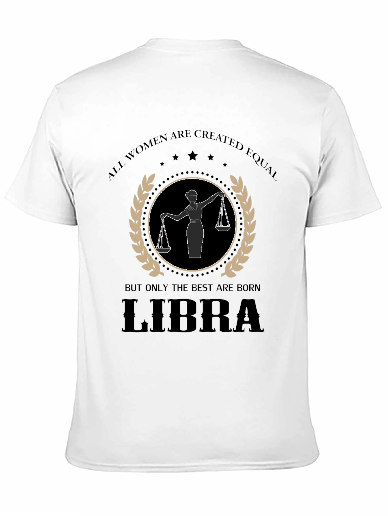 Libra Womens Graphic T-Shirt - Zodiac Birthday Gift