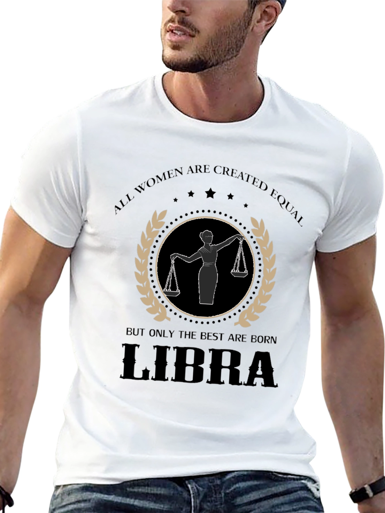 Libra Womens Graphic T-Shirt - Zodiac Birthday Gift