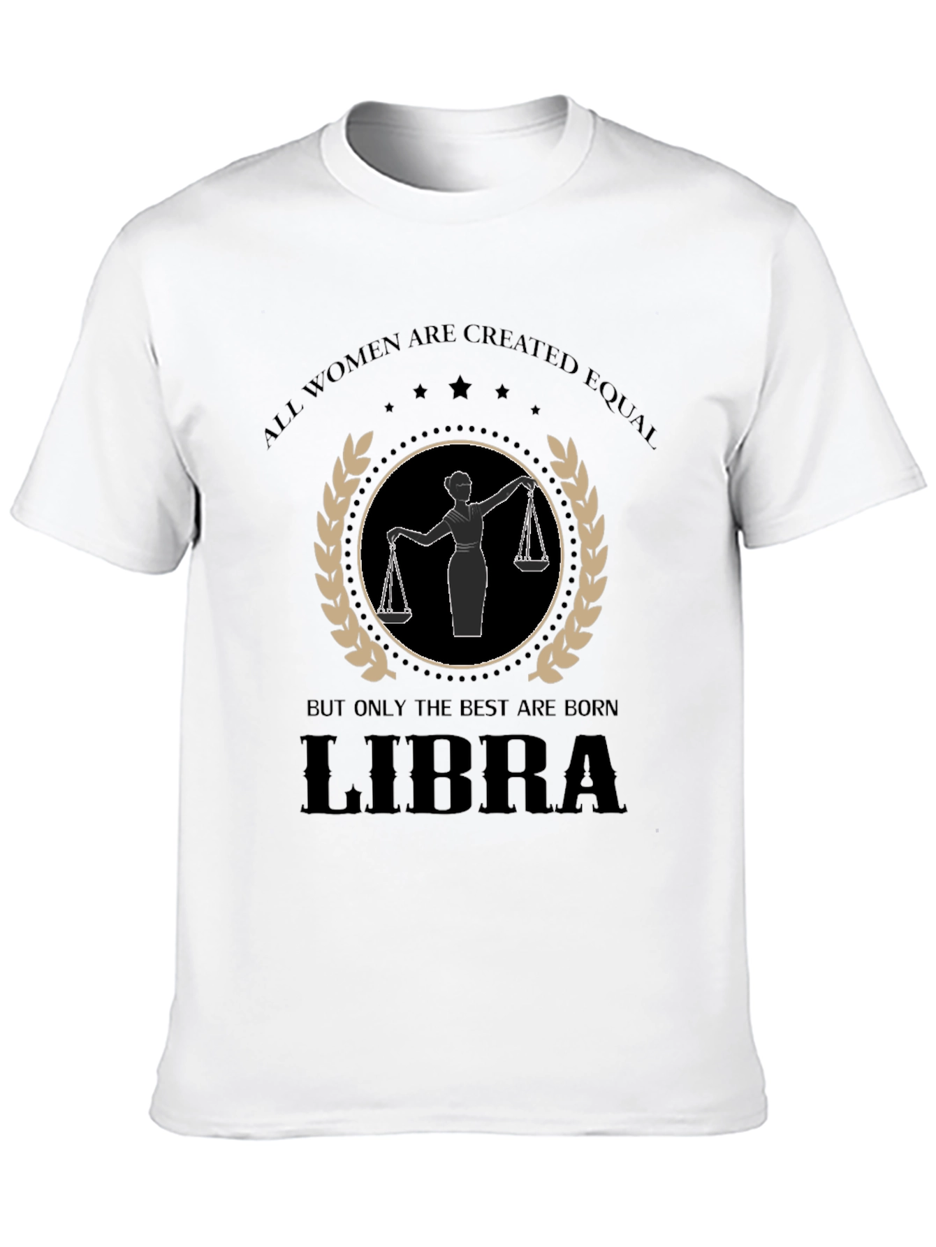 Libra Womens Graphic T-Shirt - Zodiac Birthday Gift