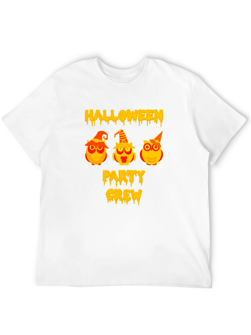 Halloween Party Crew Owl Graphic T-Shirt