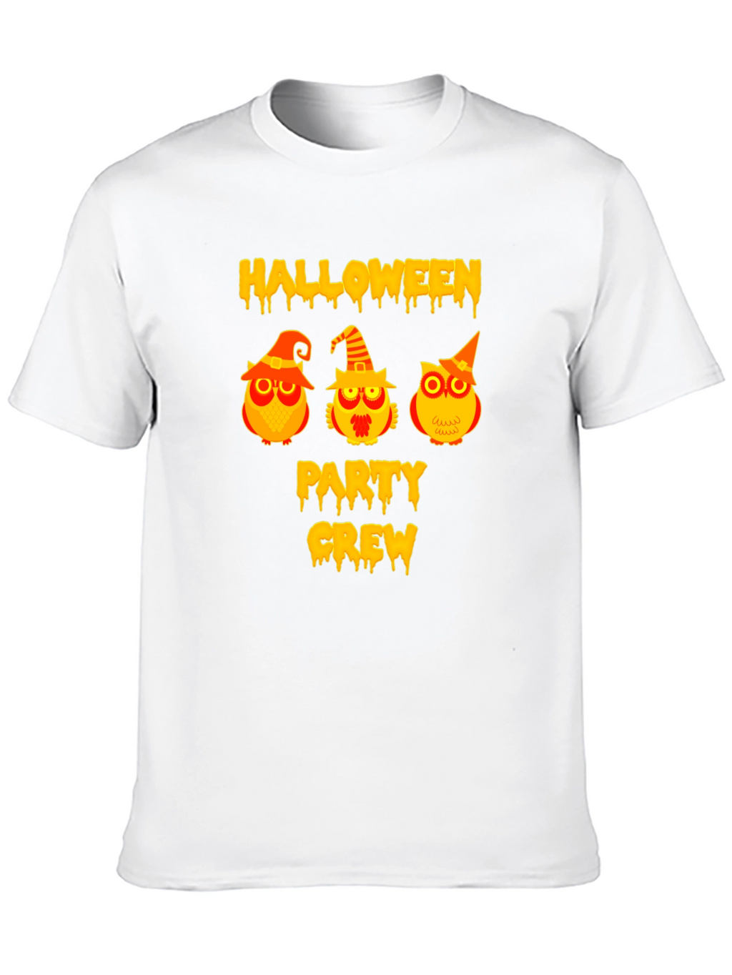 Halloween Party Crew Owl Graphic T-Shirt