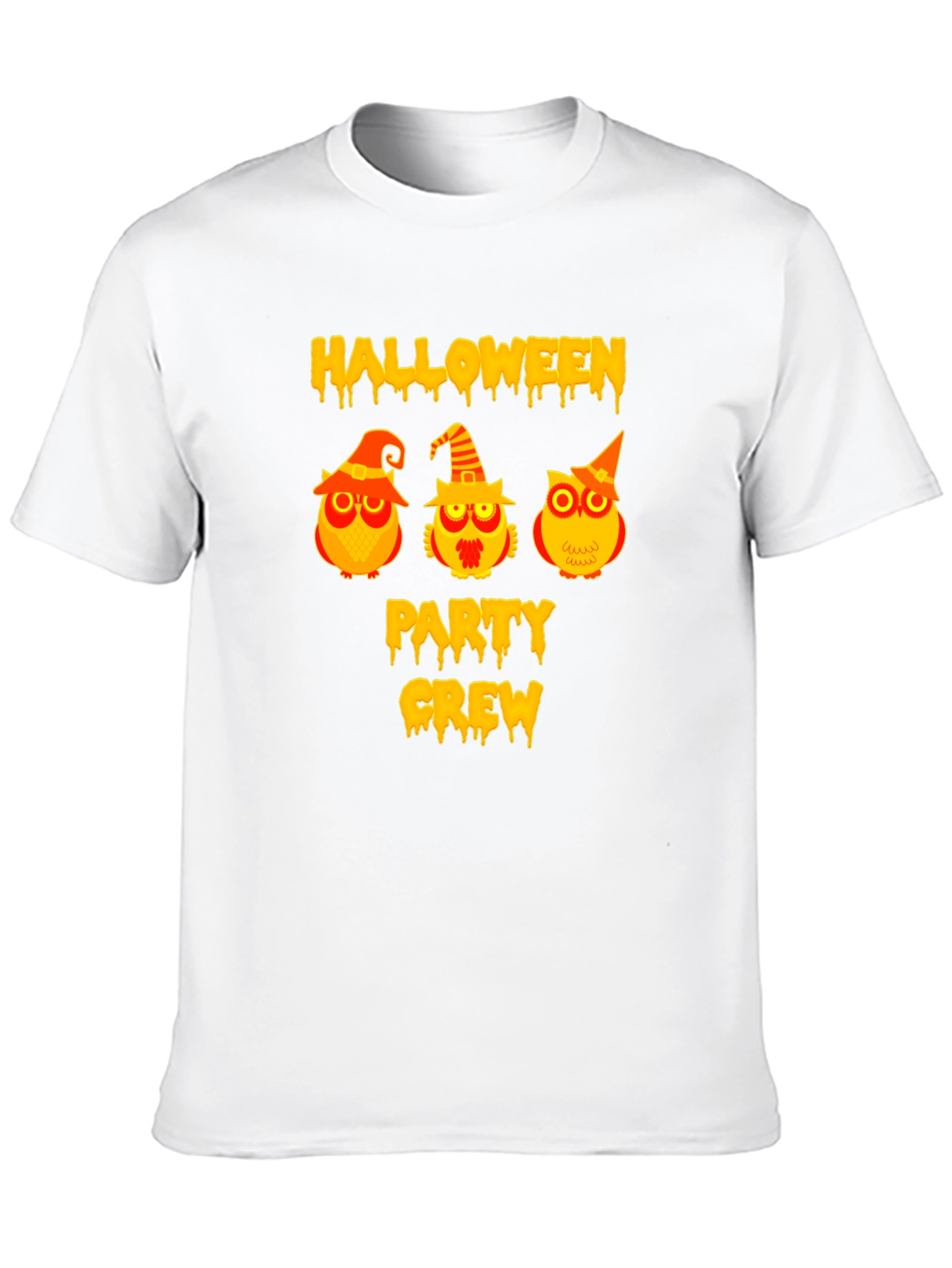 Halloween Party Crew Owl Graphic T-Shirt
