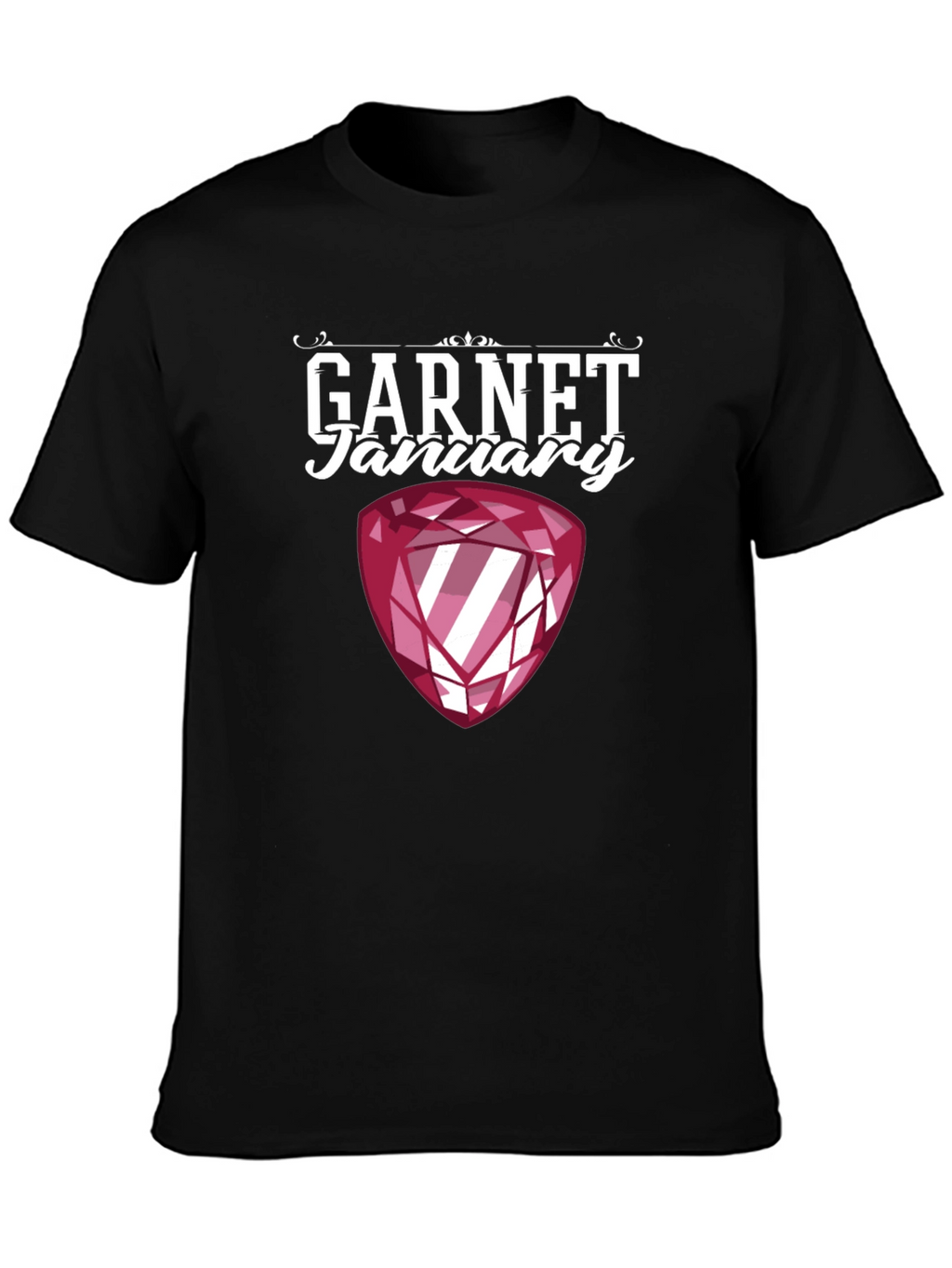 Garnet January Birthstone Graphic Tee