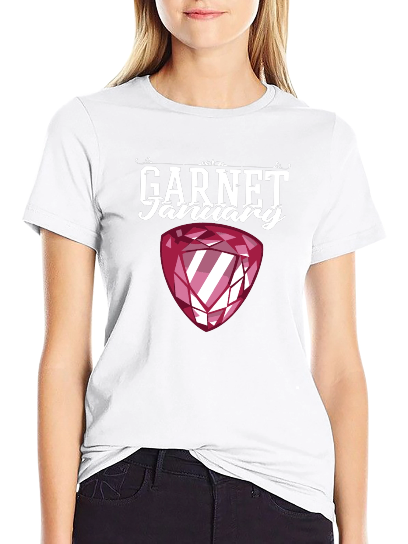 Garnet January Birthstone Graphic Tee