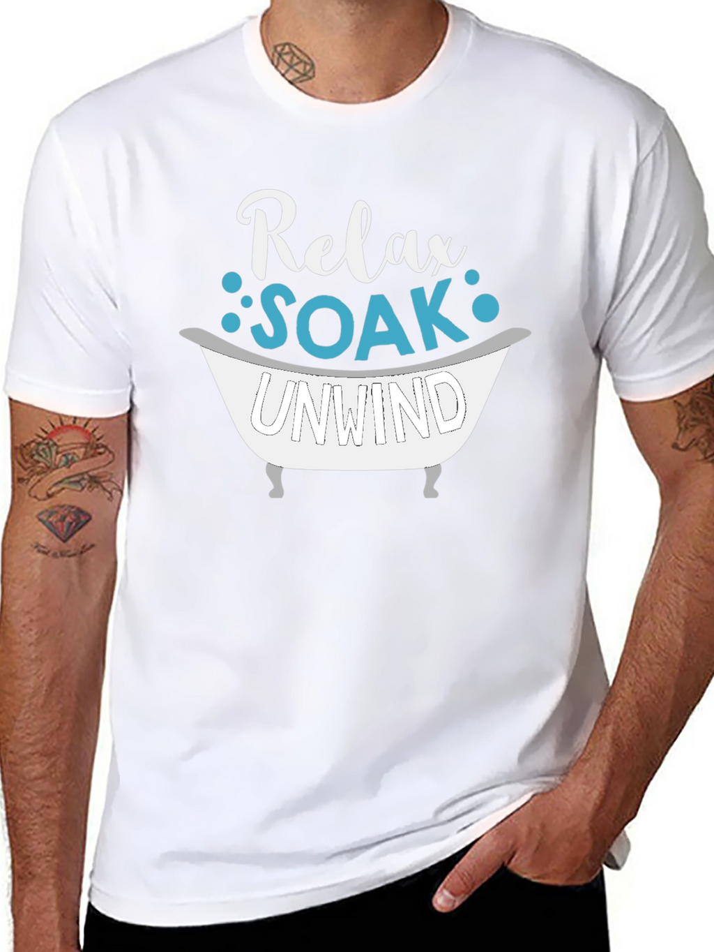 Relax Soak Unwind T-Shirt - Bath Lover Tee