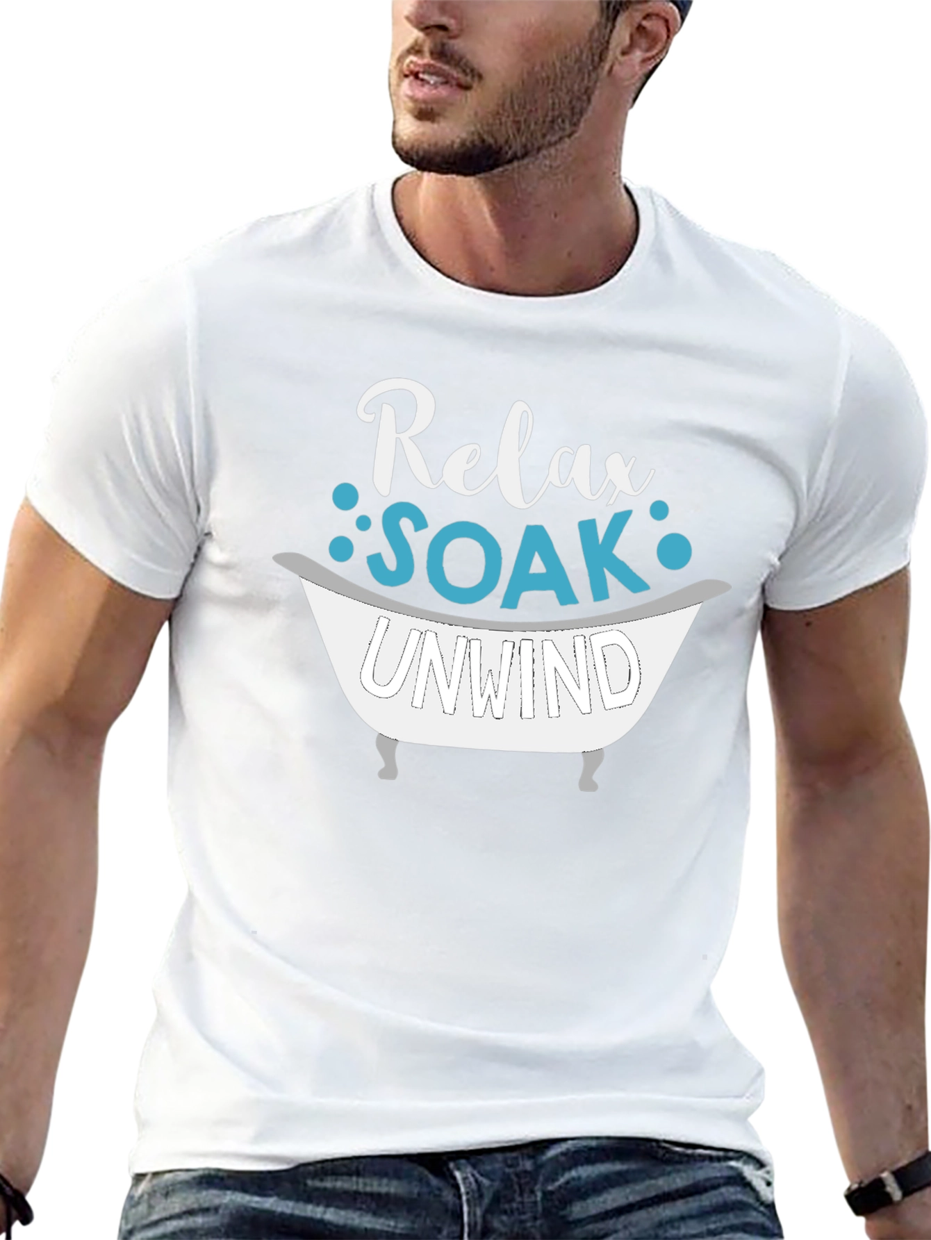 Relax Soak Unwind T-Shirt - Bath Lover Tee