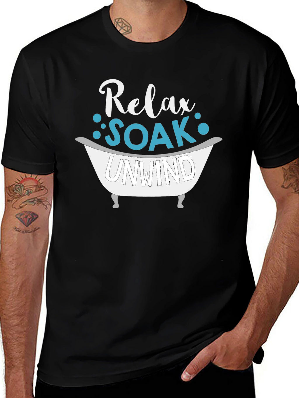 Relax Soak Unwind T-Shirt - Bath Lover Tee