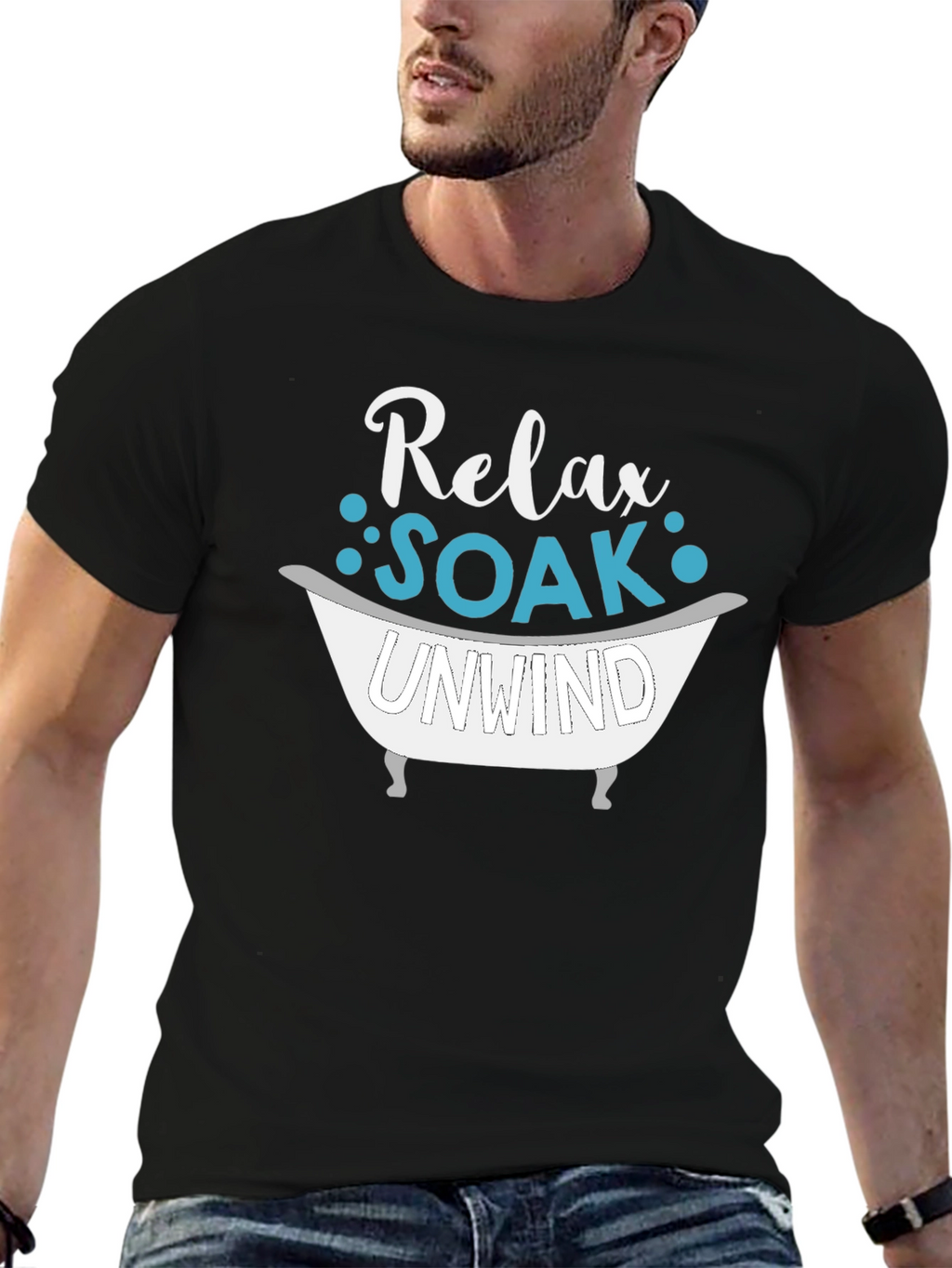 Relax Soak Unwind T-Shirt - Bath Lover Tee