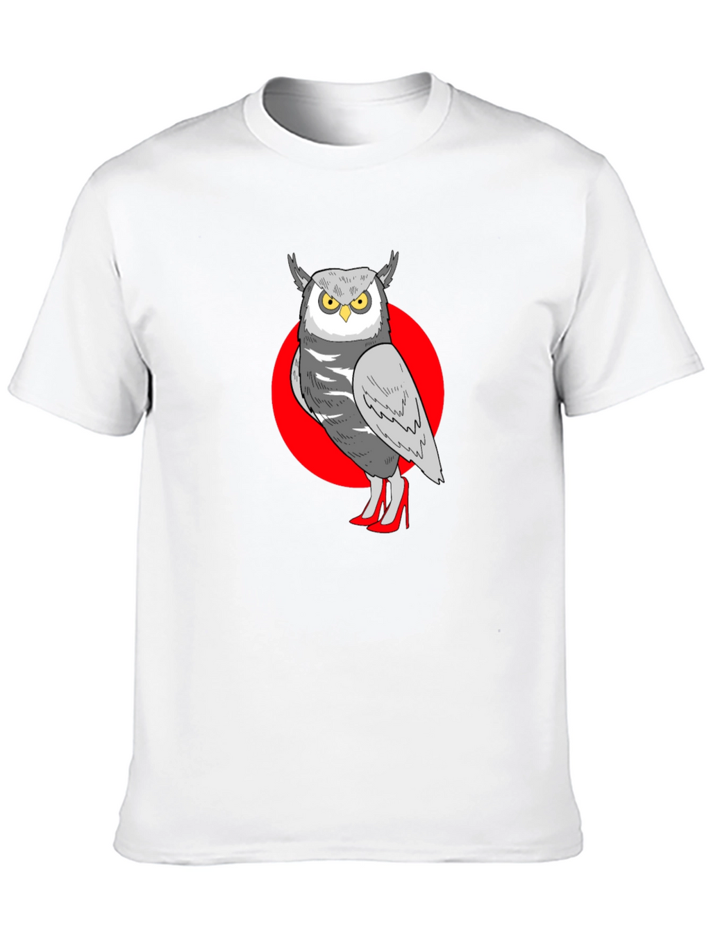 Owl in Heels Graphic Tee - Unisex Black T-Shirt