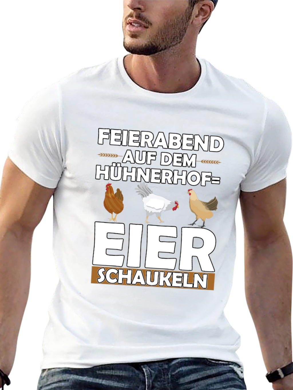 Funny Chicken Coop T-Shirt - Eier Schaukeln