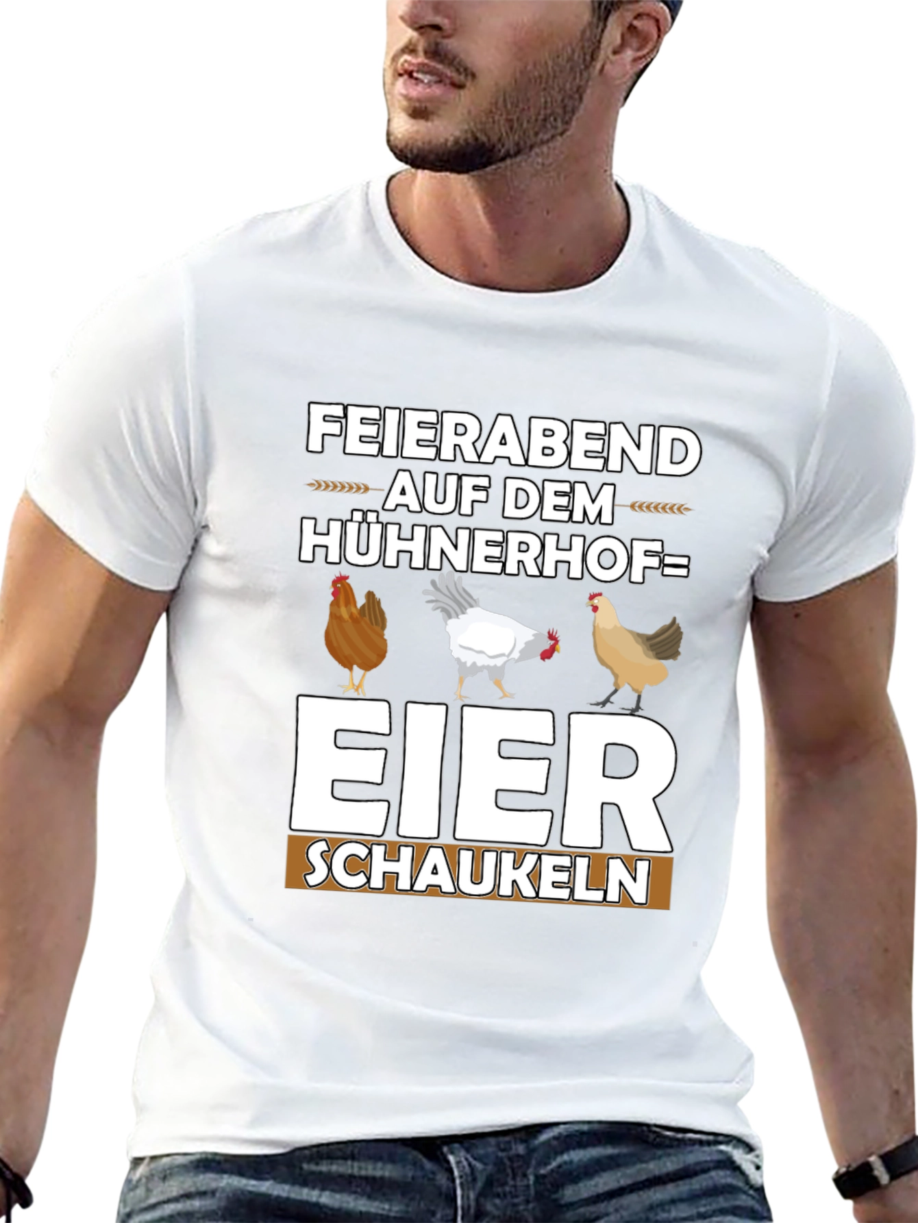 Funny Chicken Coop T-Shirt - Eier Schaukeln