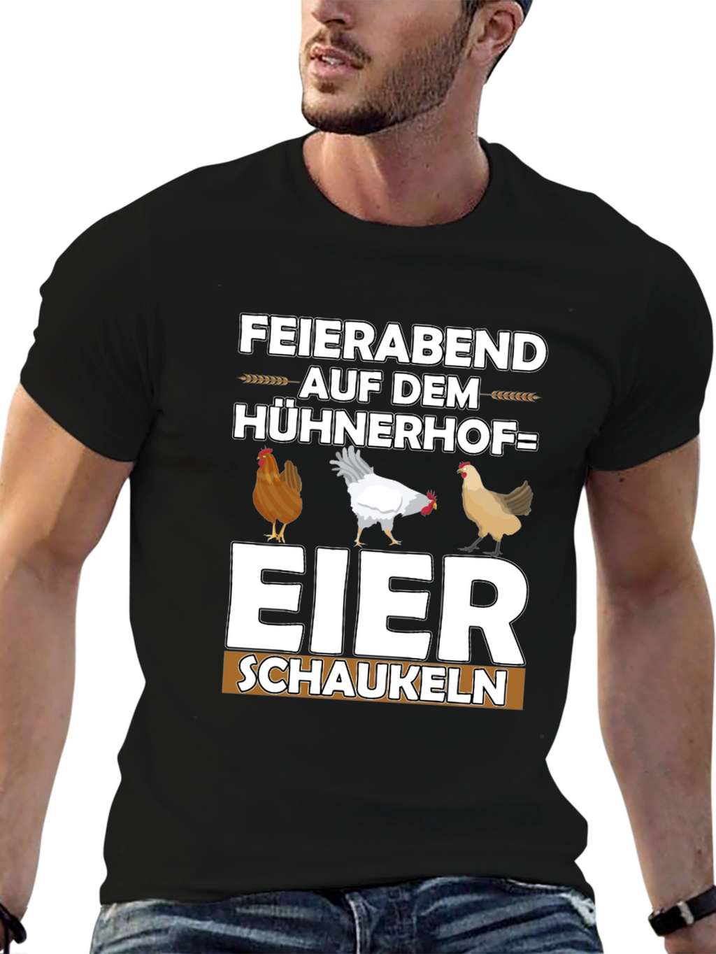 Funny Chicken Coop T-Shirt - Eier Schaukeln