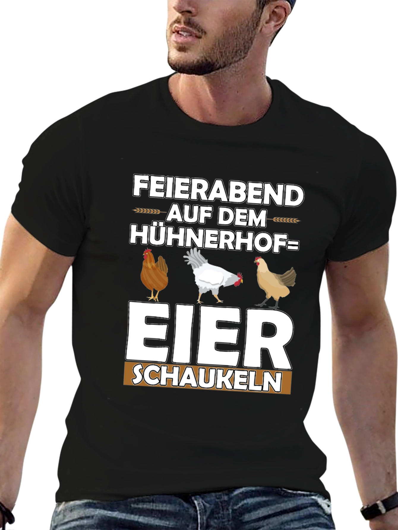 Funny Chicken Coop T-Shirt - Eier Schaukeln