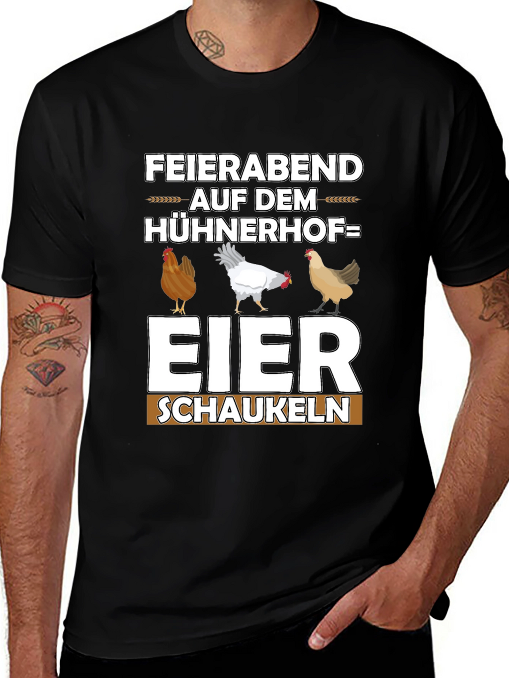 Funny Chicken Coop T-Shirt - Eier Schaukeln