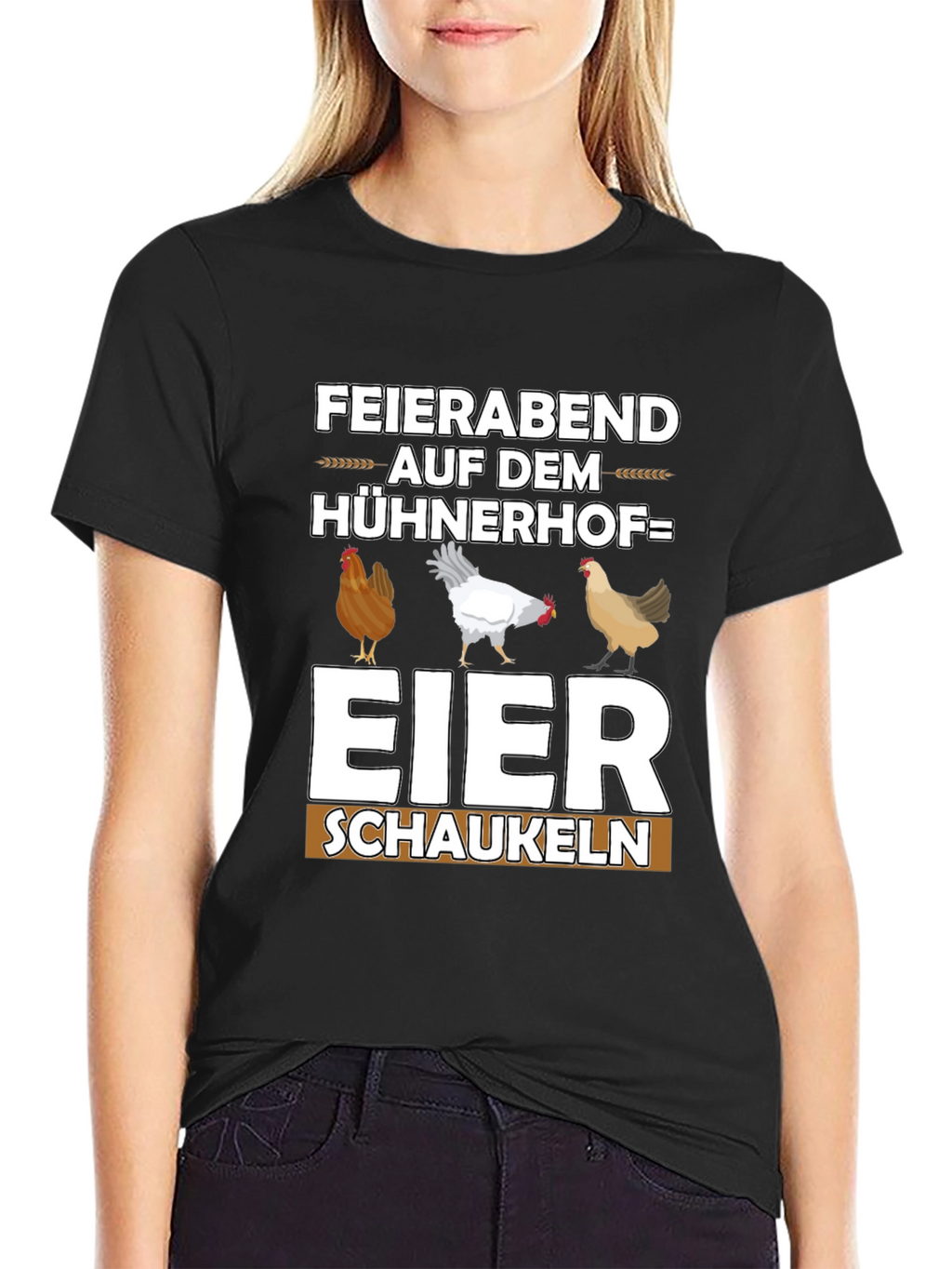 Funny Chicken Coop T-Shirt - Eier Schaukeln