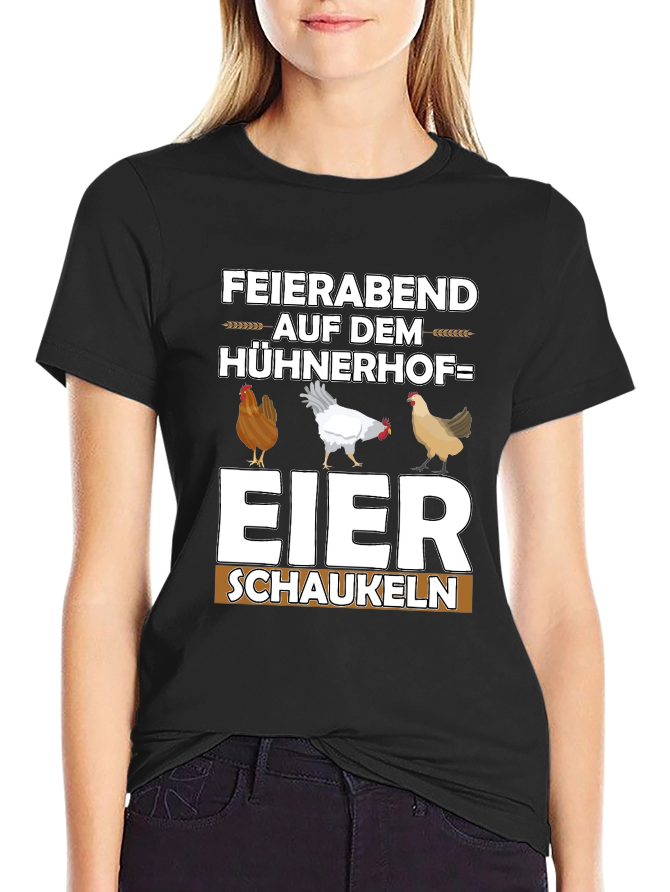 Funny Chicken Coop T-Shirt - Eier Schaukeln
