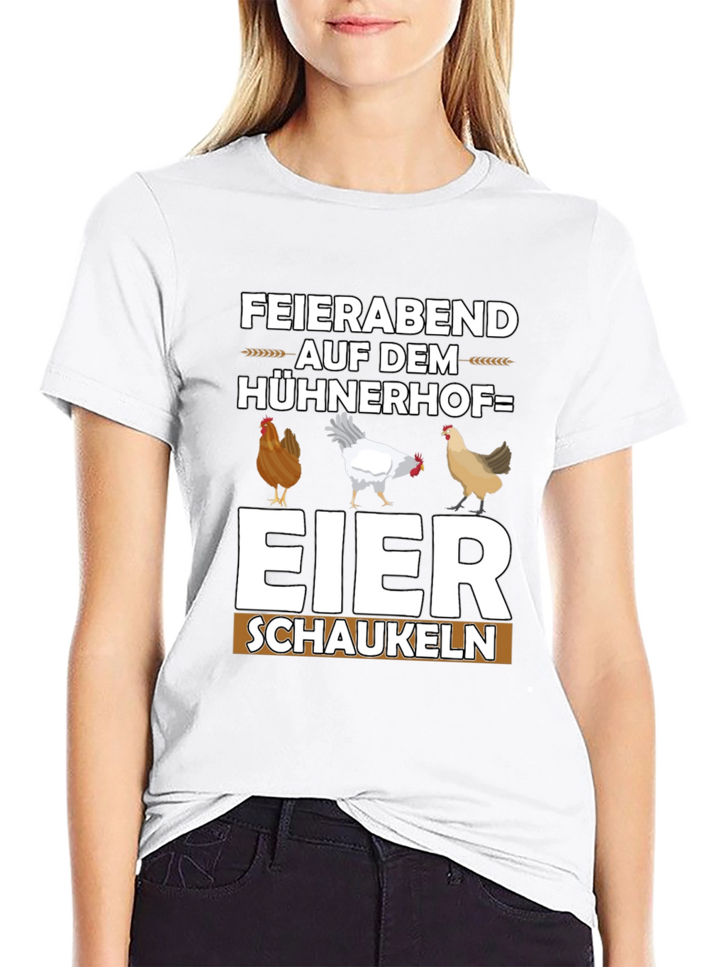 Funny Chicken Coop T-Shirt - Eier Schaukeln