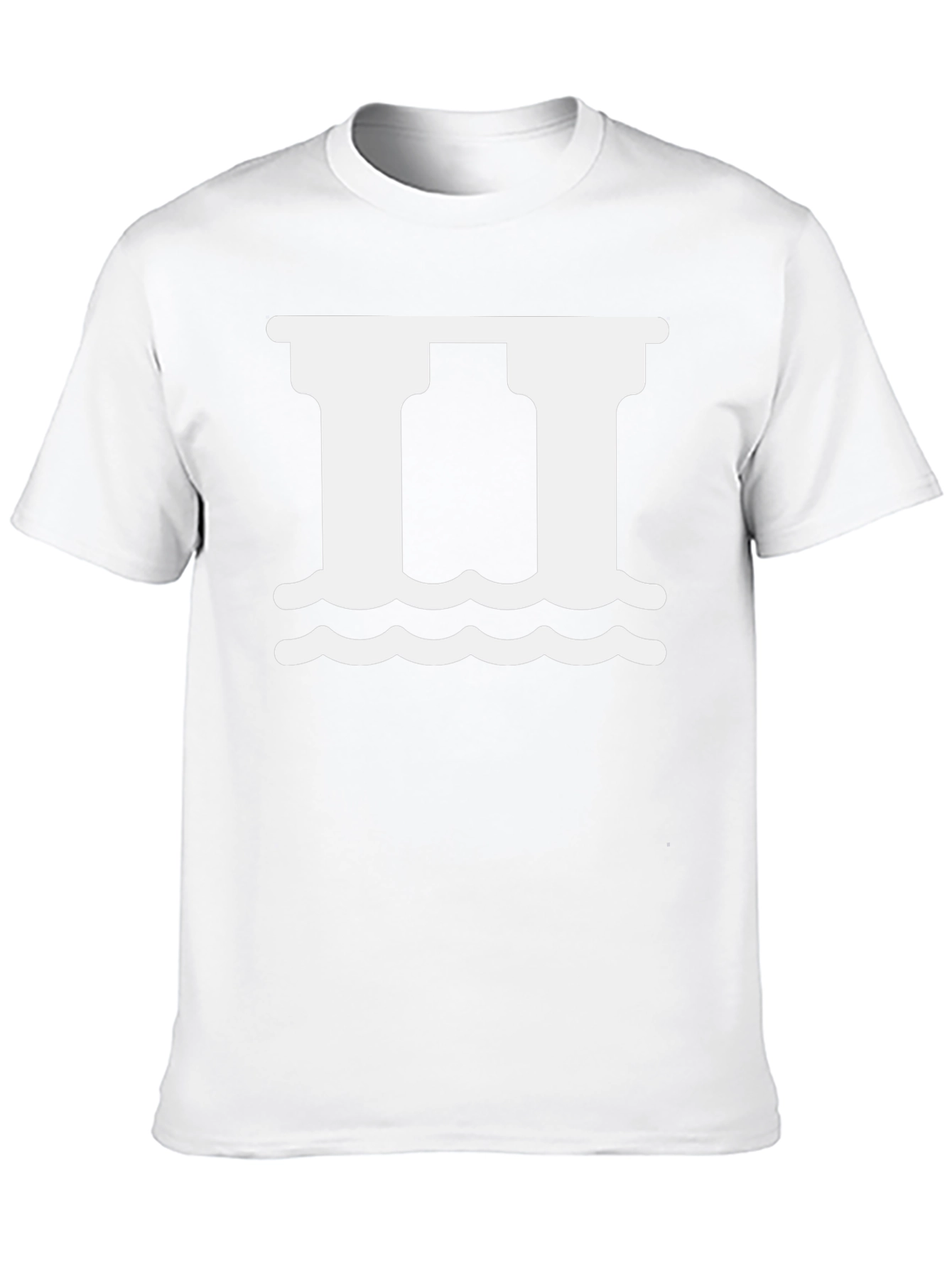 Roman Pillars Graphic T-Shirt - Black