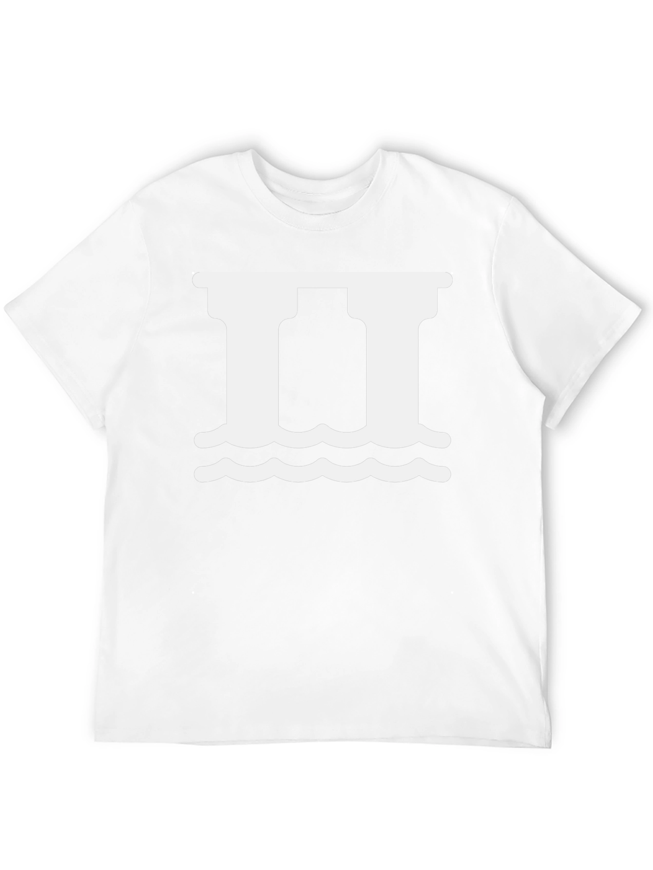 Roman Pillars Graphic T-Shirt - Black
