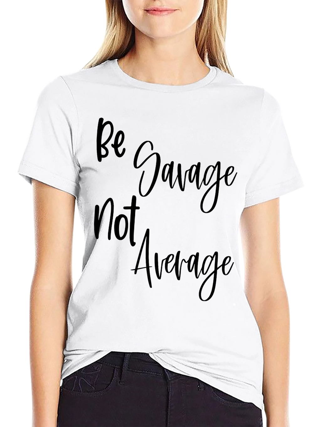 Be Savage Tee: Cool Black Graphic T-Shirt