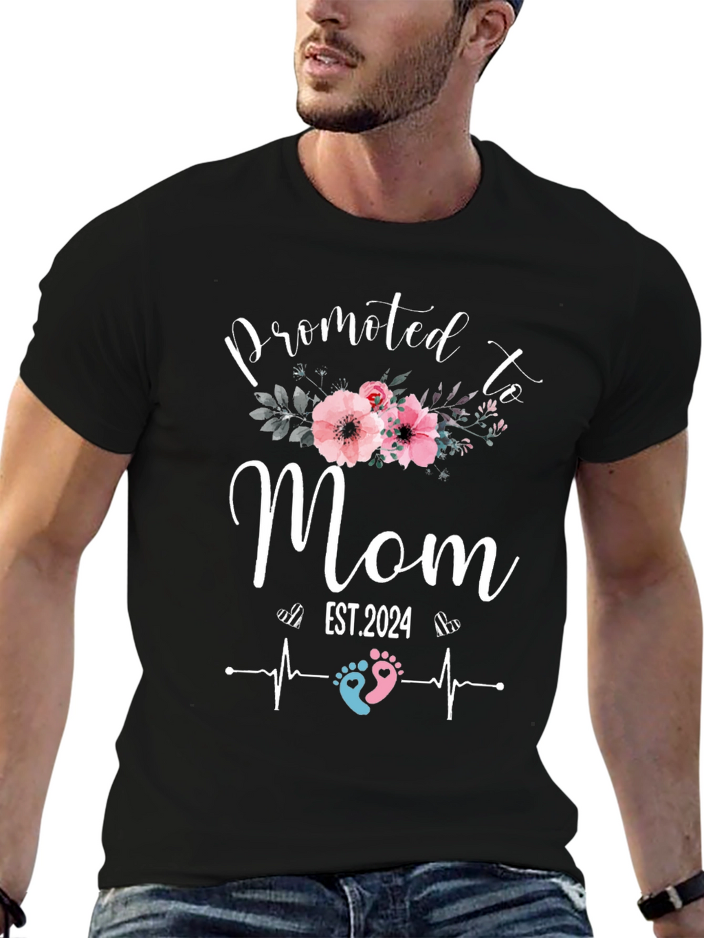 Promoted to Mom 2024 T-Shirt