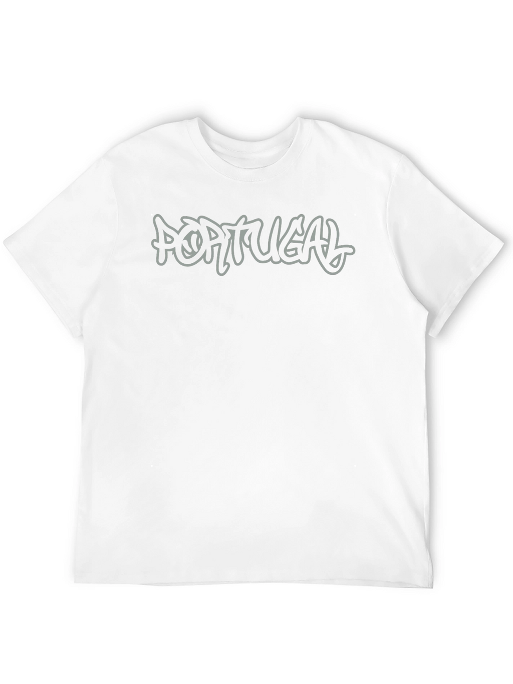 Portugal Graphic Print Mens Black T-Shirt