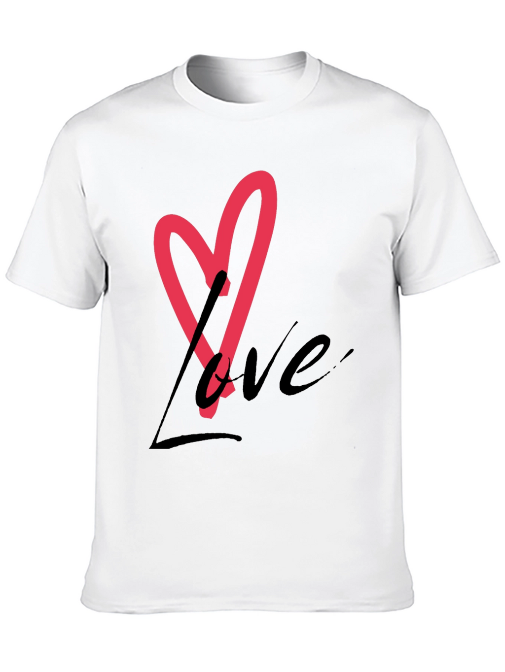 Love Heart Graphic Tee - Stylish Casual Wear