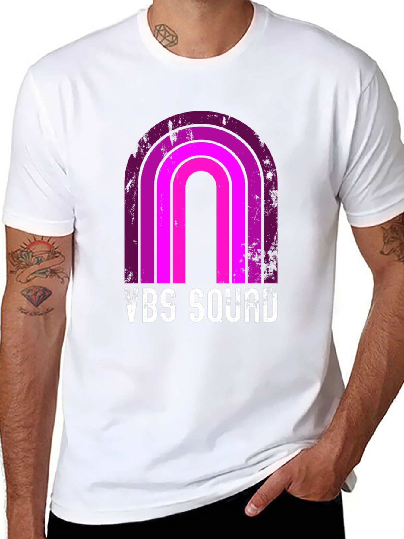 VBS Squad Retro Rainbow T-Shirt