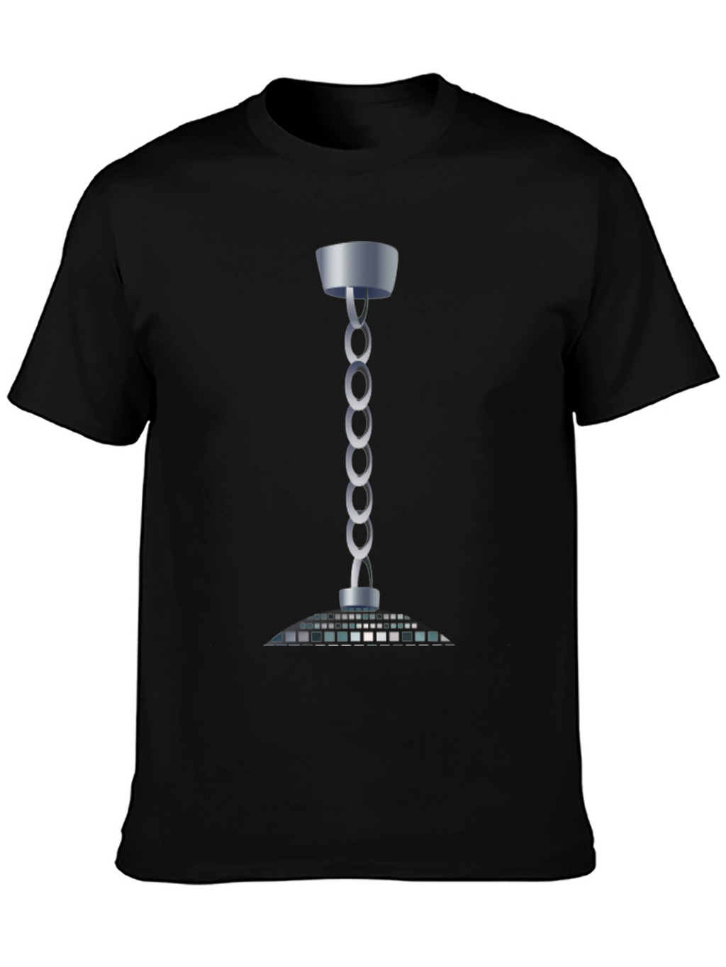 Modern Chain Chandelier T-Shirt - Sleek Style