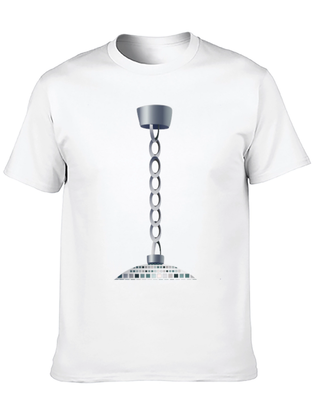 Modern Chain Chandelier T-Shirt - Sleek Style