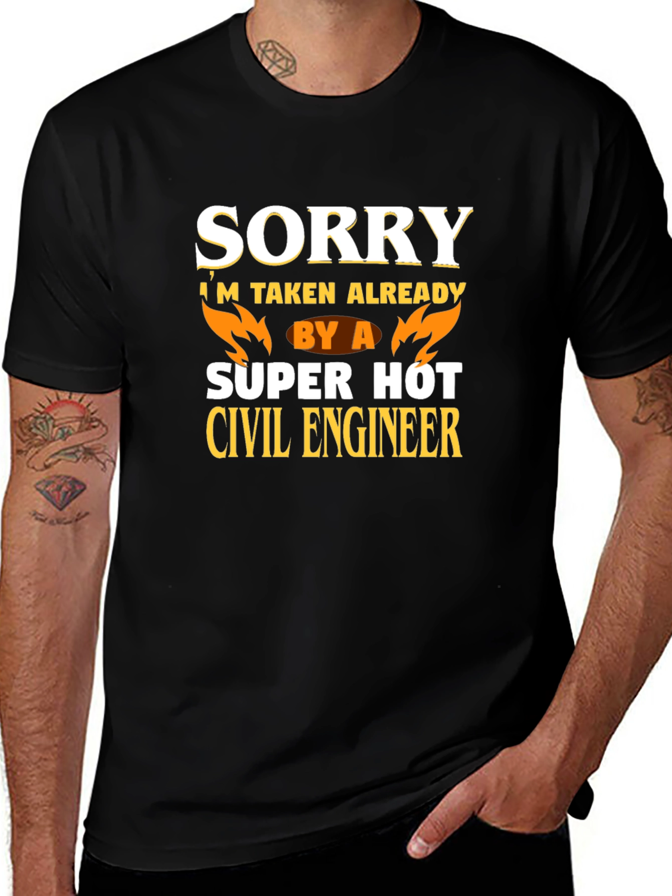 Sorry Im Taken Already Civil Engineer T-Shirt