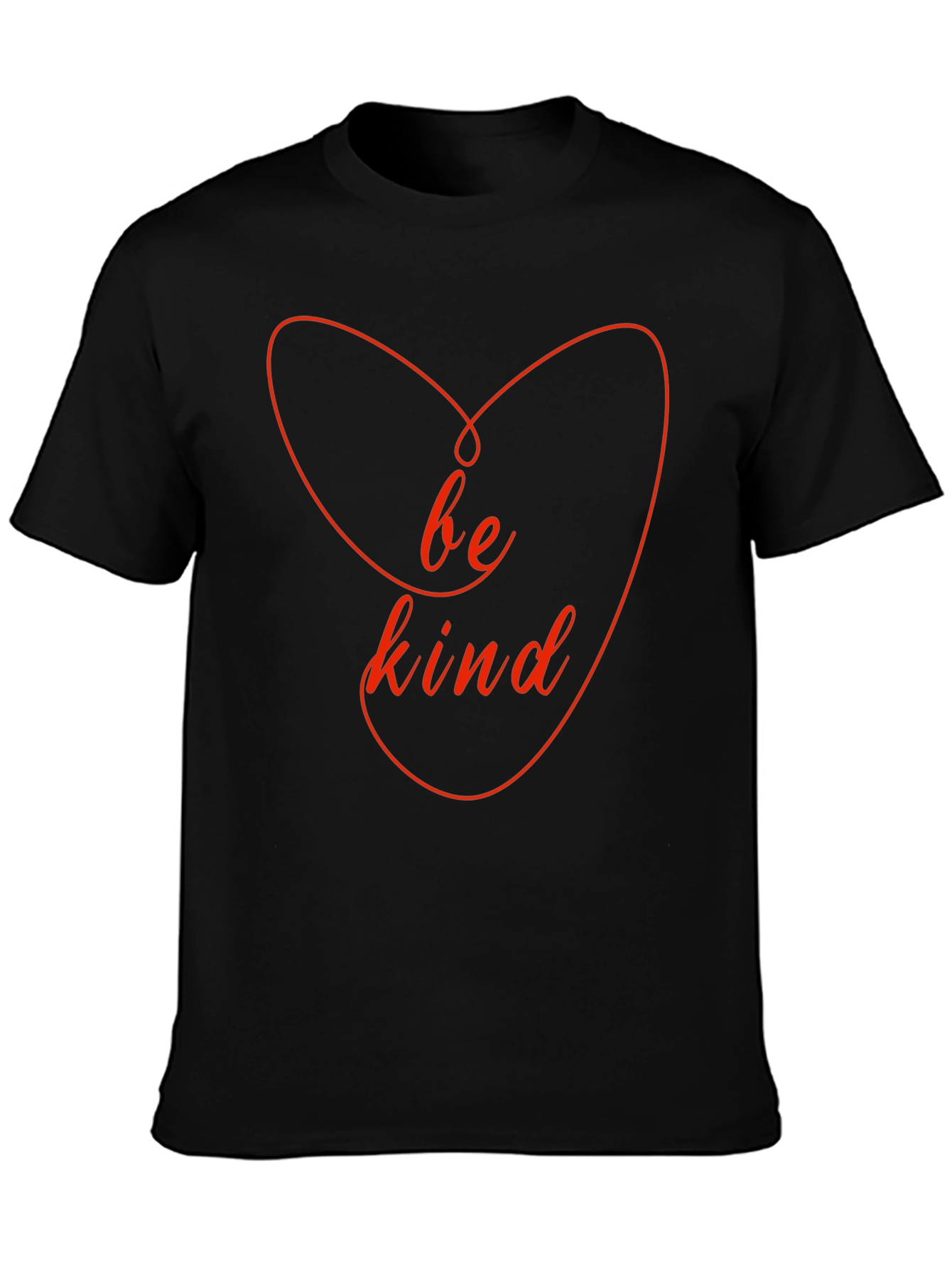 Be Kind Heart T-Shirt - Black