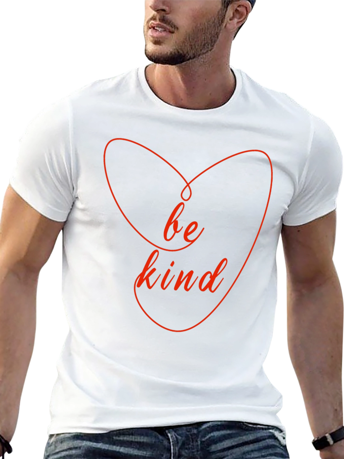 Be Kind Heart T-Shirt - Black