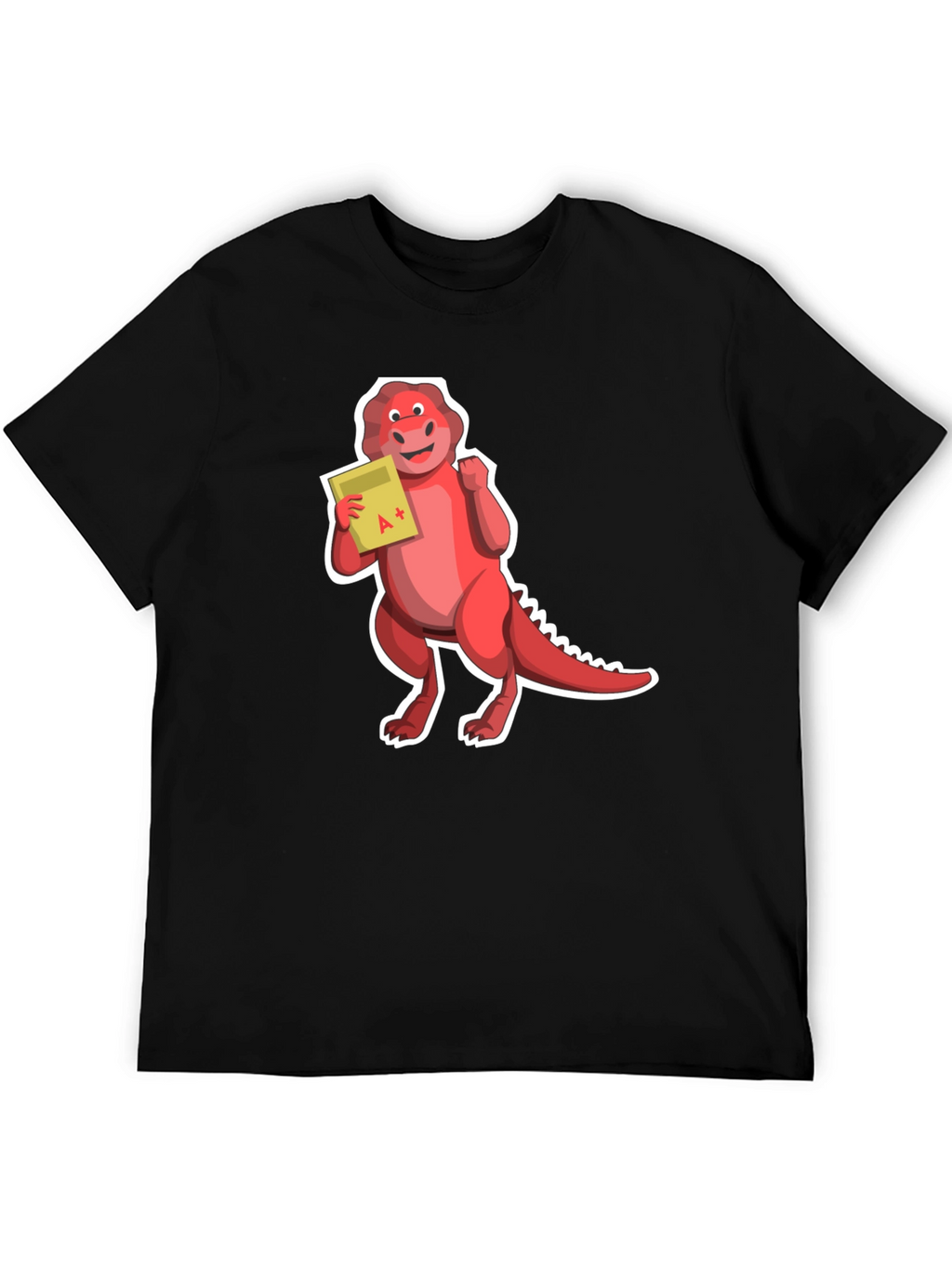 Dino A+ T-Shirt - Black Short Sleeve