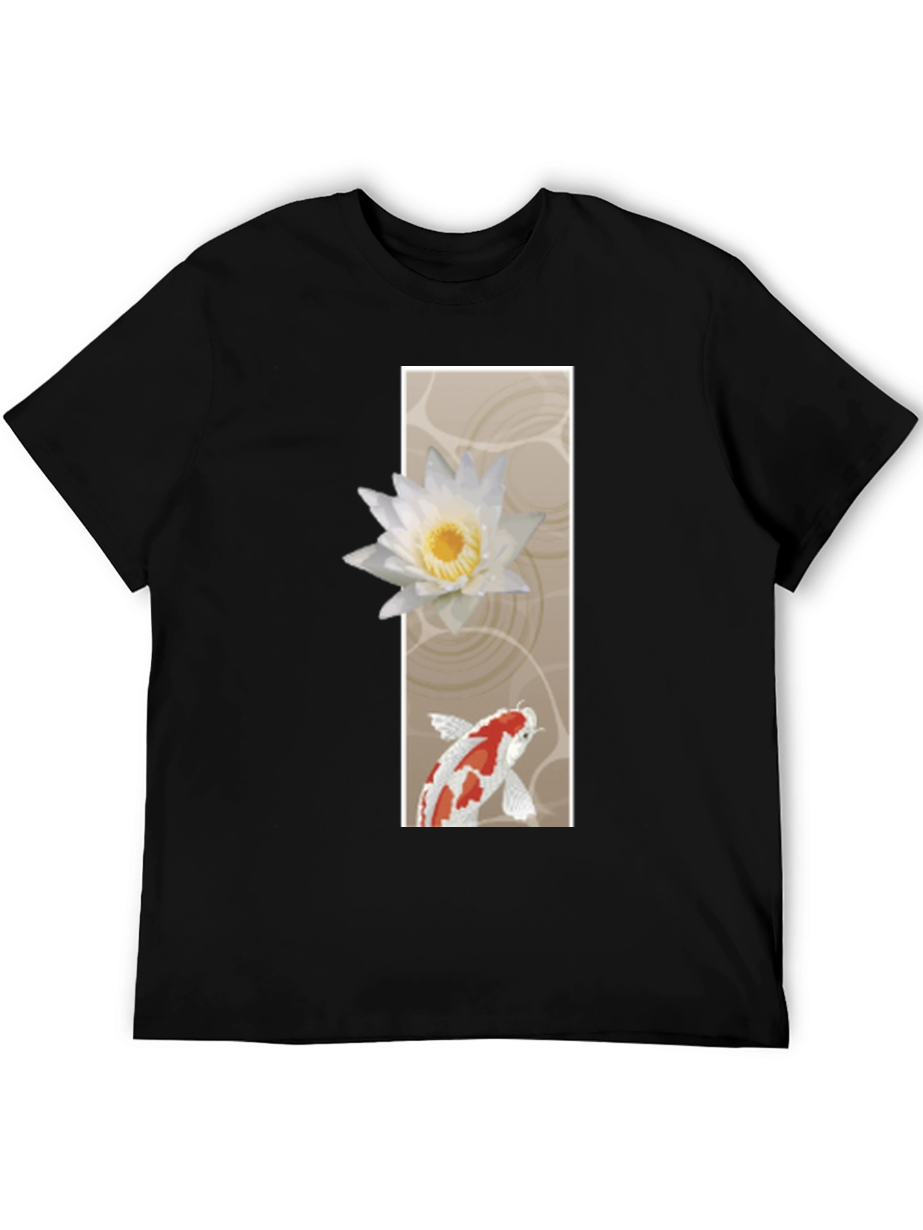 Koi Fish & Lotus Graphic T-Shirt