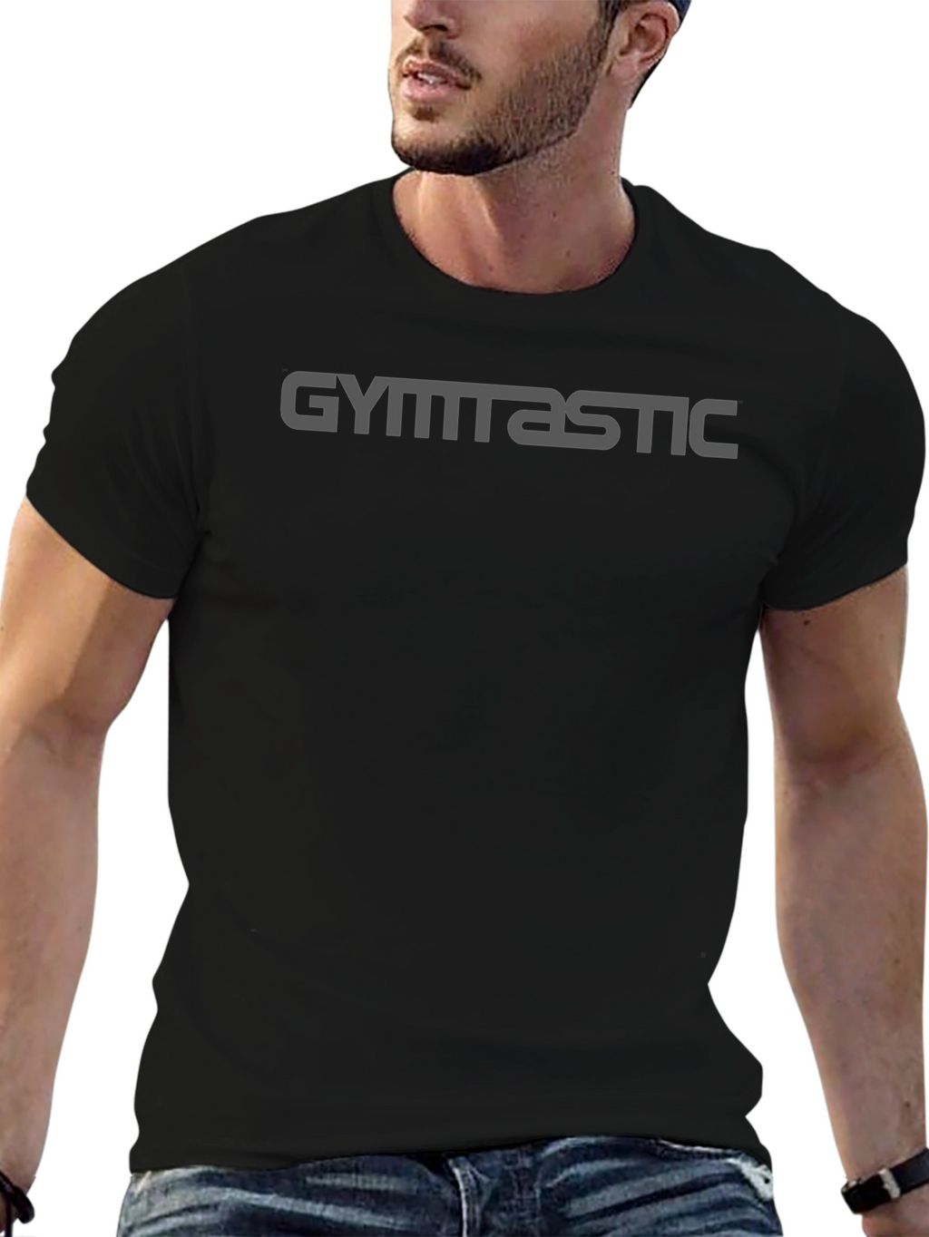 Gymnastic Tee - Black Cotton Comfort