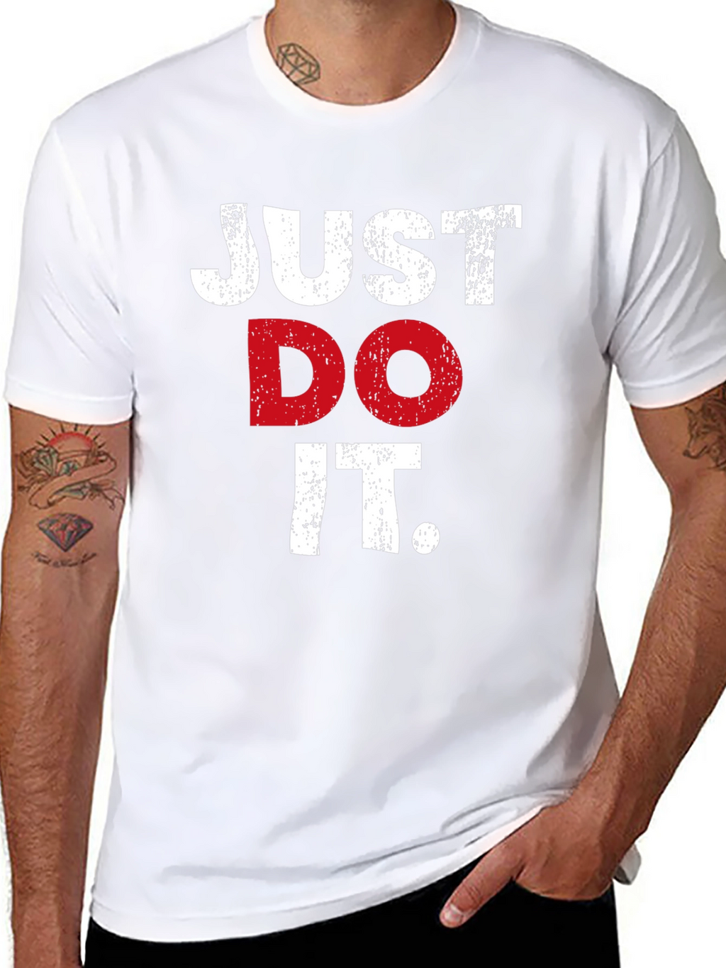 Just Do It Graphic Tee - Black