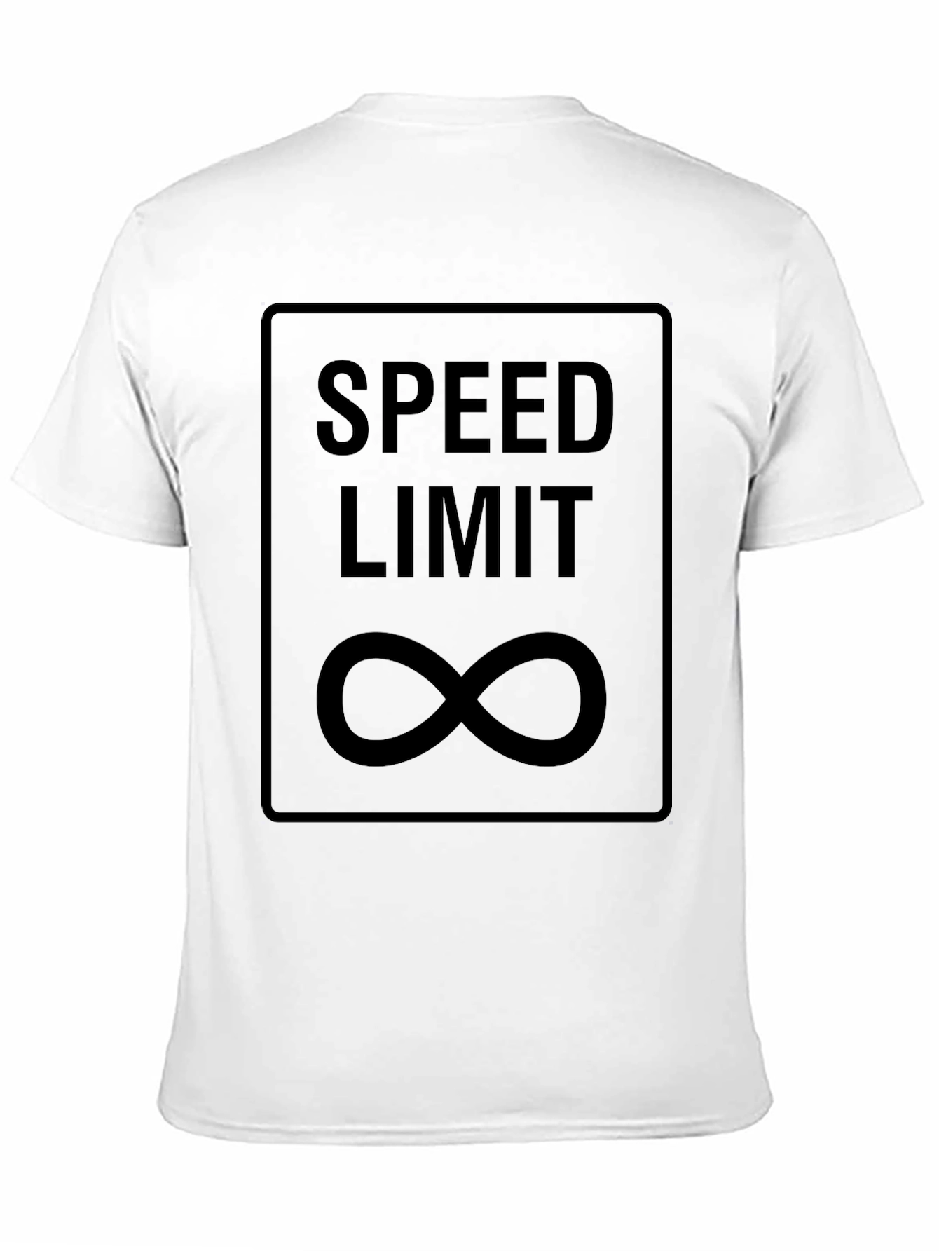 Speed Limit Infinity Black Graphic T-Shirt