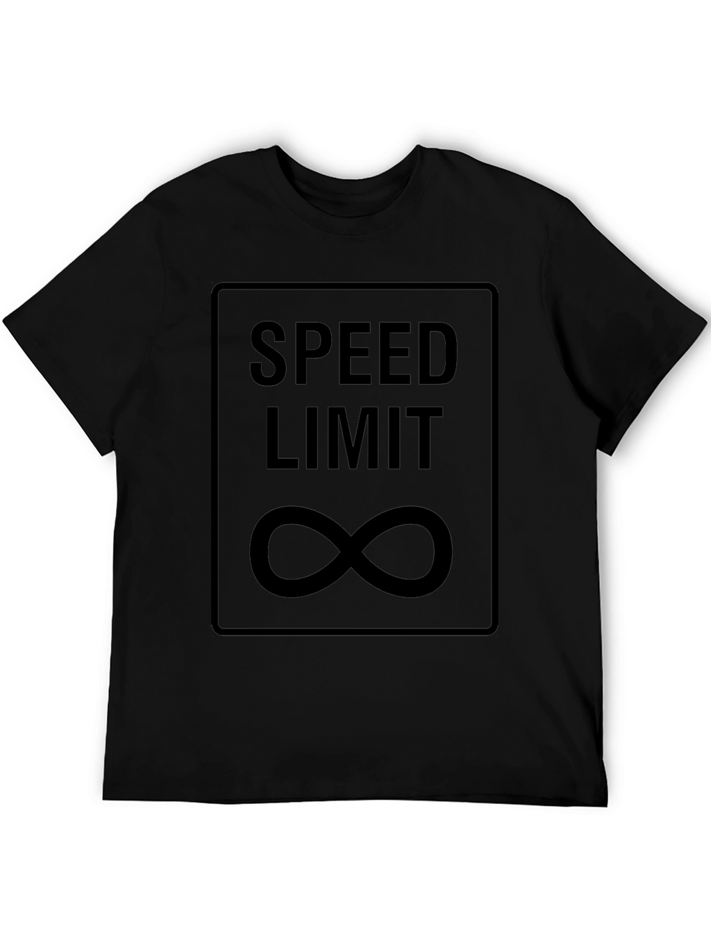 Speed Limit Infinity Black Graphic T-Shirt