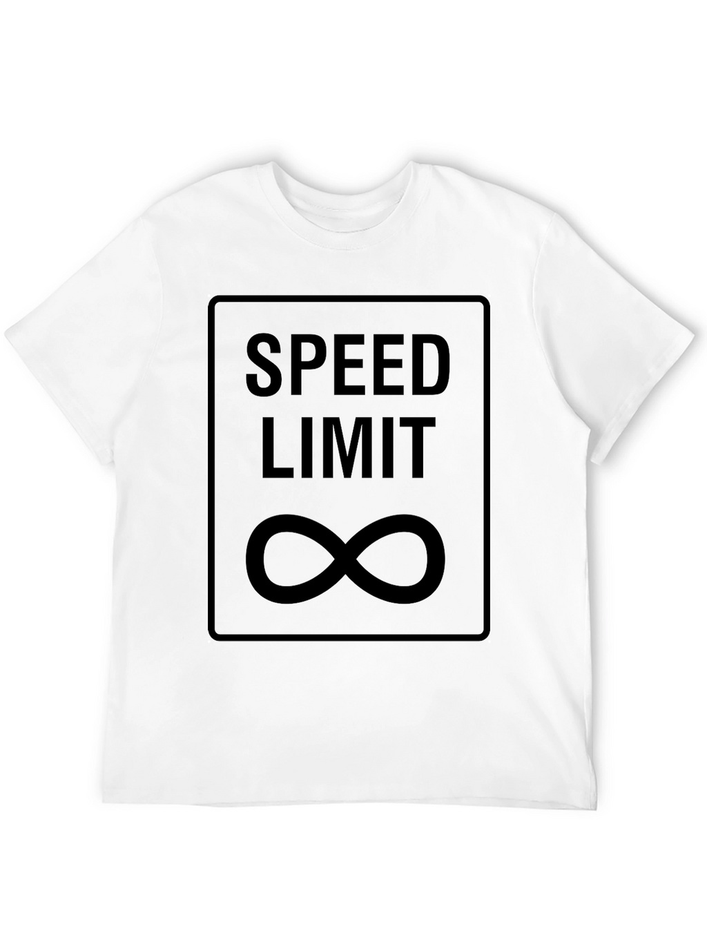 Speed Limit Infinity Black Graphic T-Shirt