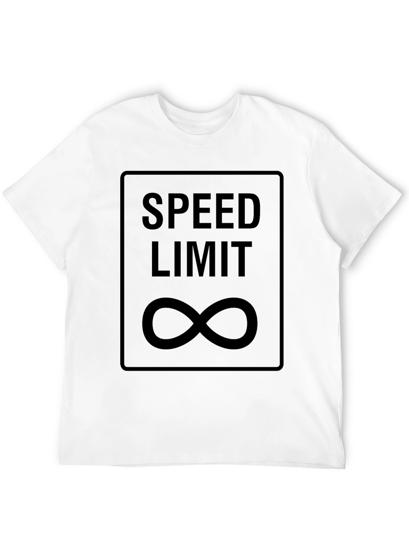 Speed Limit Infinity Black Graphic T-Shirt